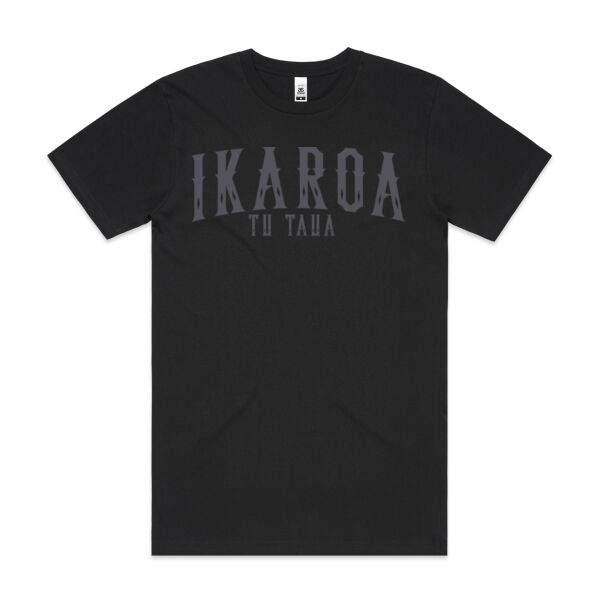 IKAROA TŪ TAUA TEE - BLACK Thumbnail