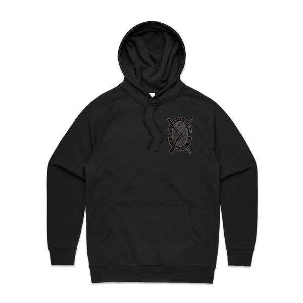 GREY ON BLACK HOOD - Mens Supply Hood Thumbnail